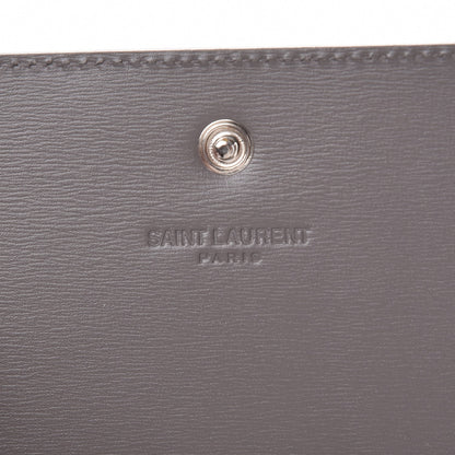 Saint Laurent Calfskin Fragments Flap Wallet Fog 6 of 9