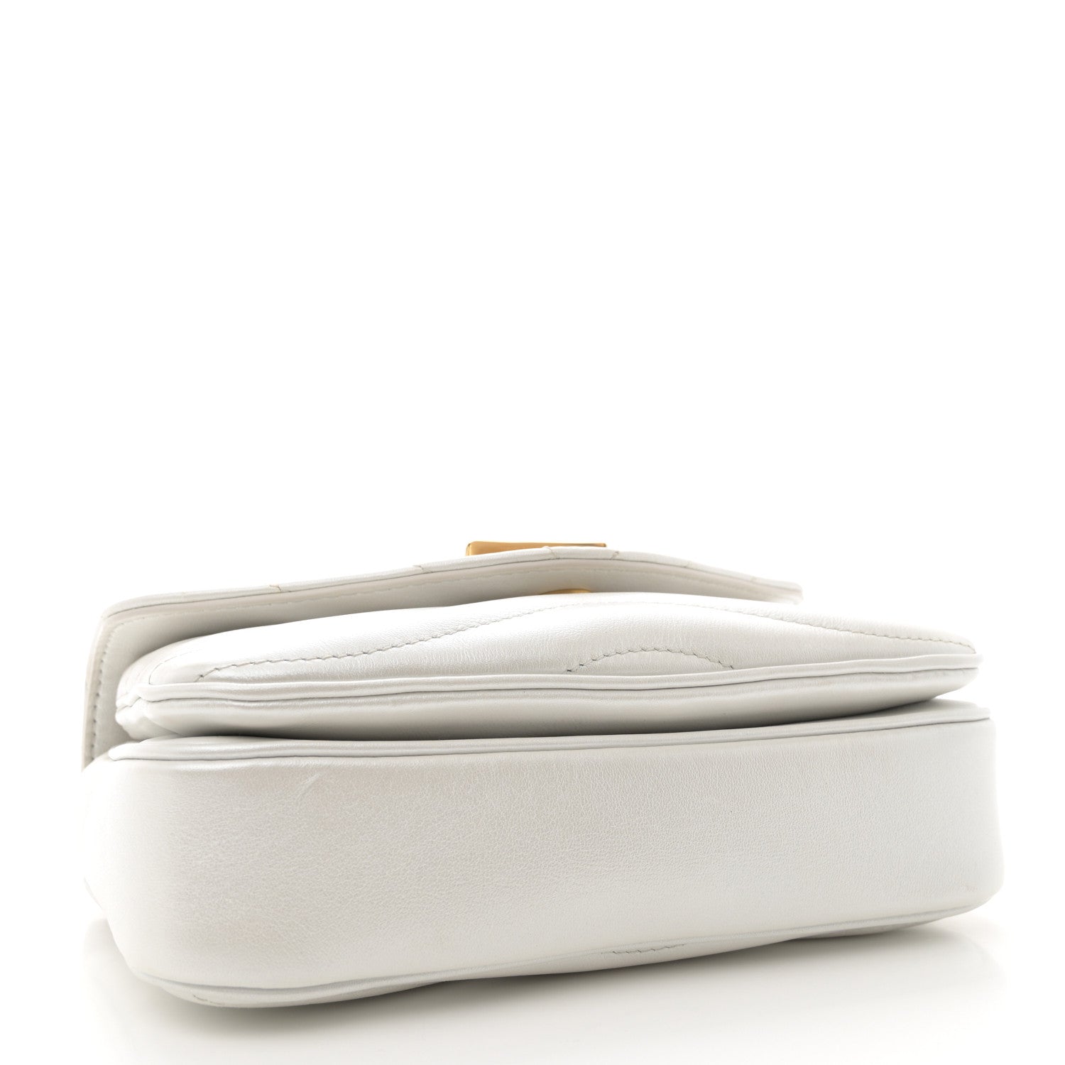 Louis Vuitton Calfskin LV New Wave Chain Bag Ivory 4 of 10