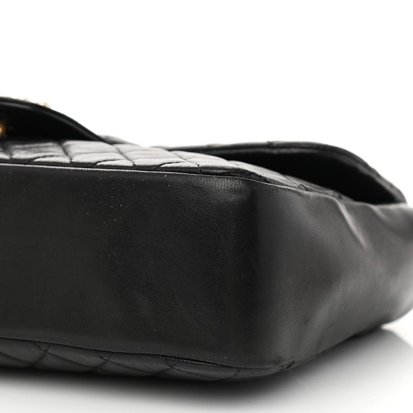 Lambskin Quilted Medium Westminster Pearl Flap Black