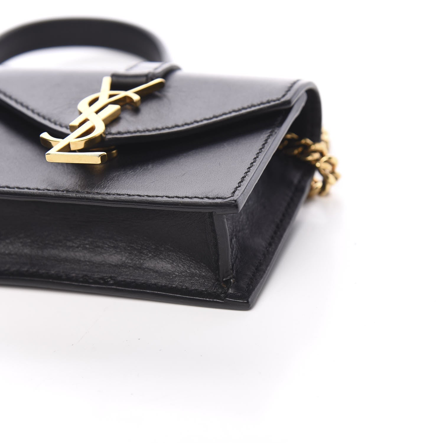 Saint Laurent Calfskin Monogram Mini Candy Crossbody Black 9 of 9