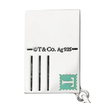 Tiffany Sterling Silver Enamel London Postcard Charm Blue 4 of 5