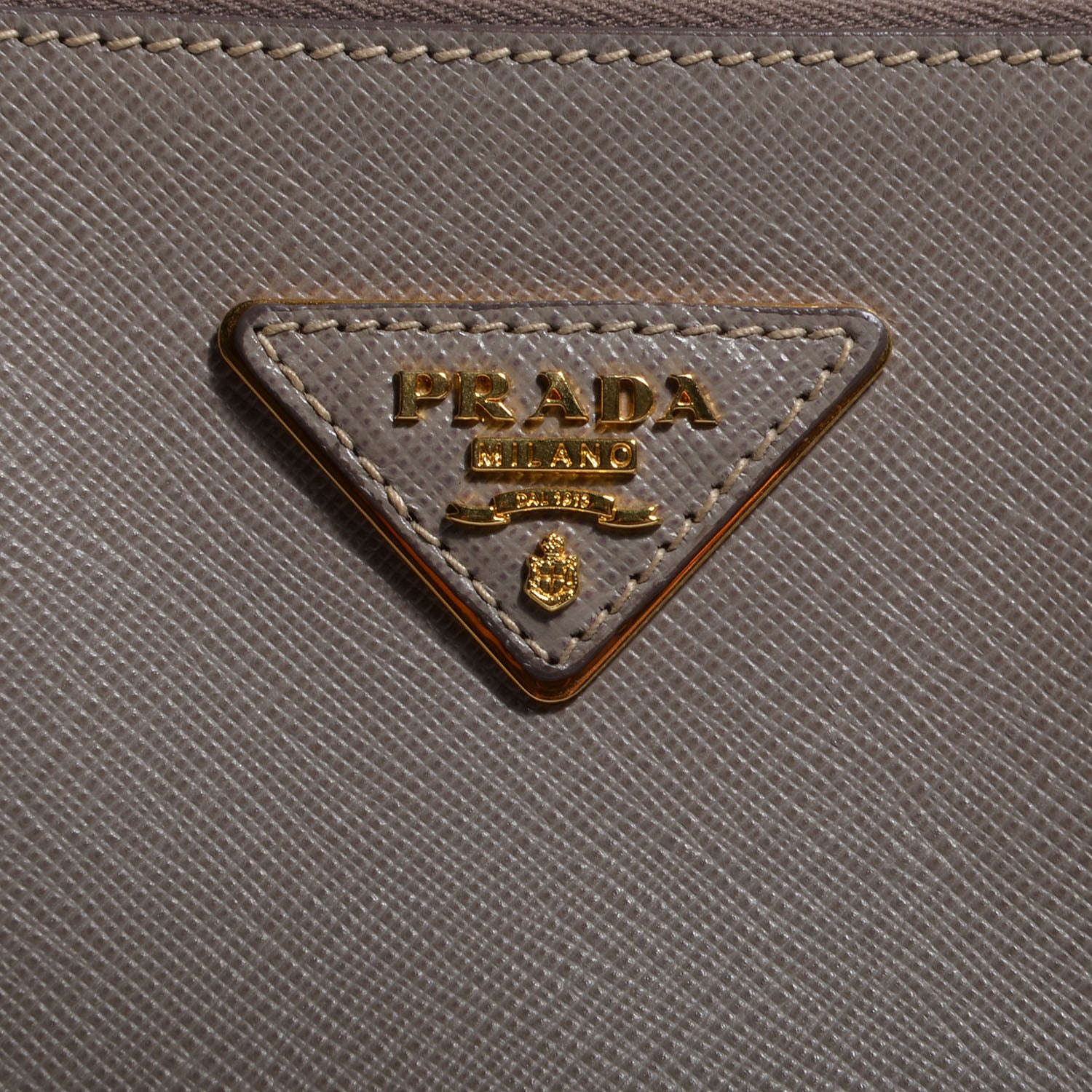 Prada Saffiano Lux Medium Double Zip Tote Argilla 6 of 10
