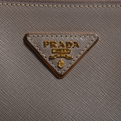 Prada Saffiano Lux Medium Double Zip Tote Argilla 6 of 10