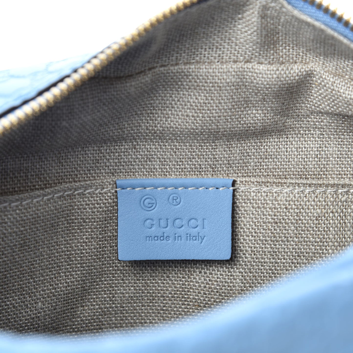 Microguccissima Mini Bree Messenger Bag Mineral Blue