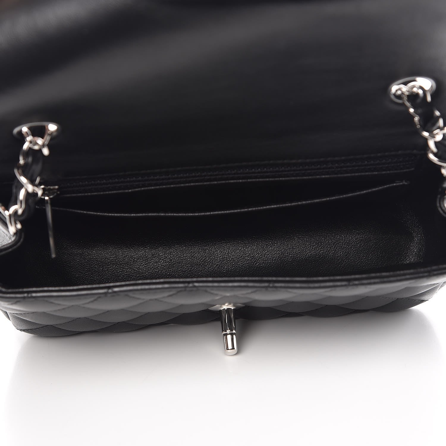 Chanel Lambskin Quilted Mini Rectangular Flap Black 5 of 8