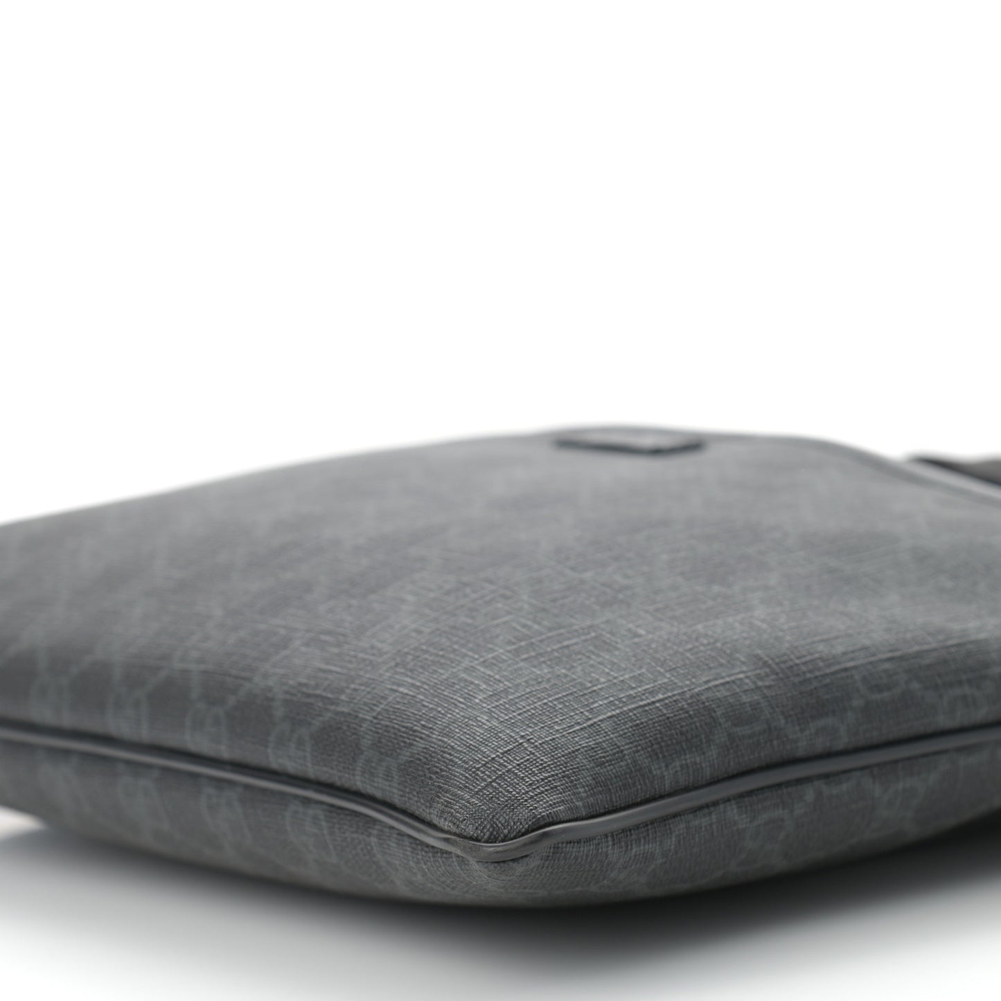 GG Plus Monogram Medium Flat Messenger Bag Black