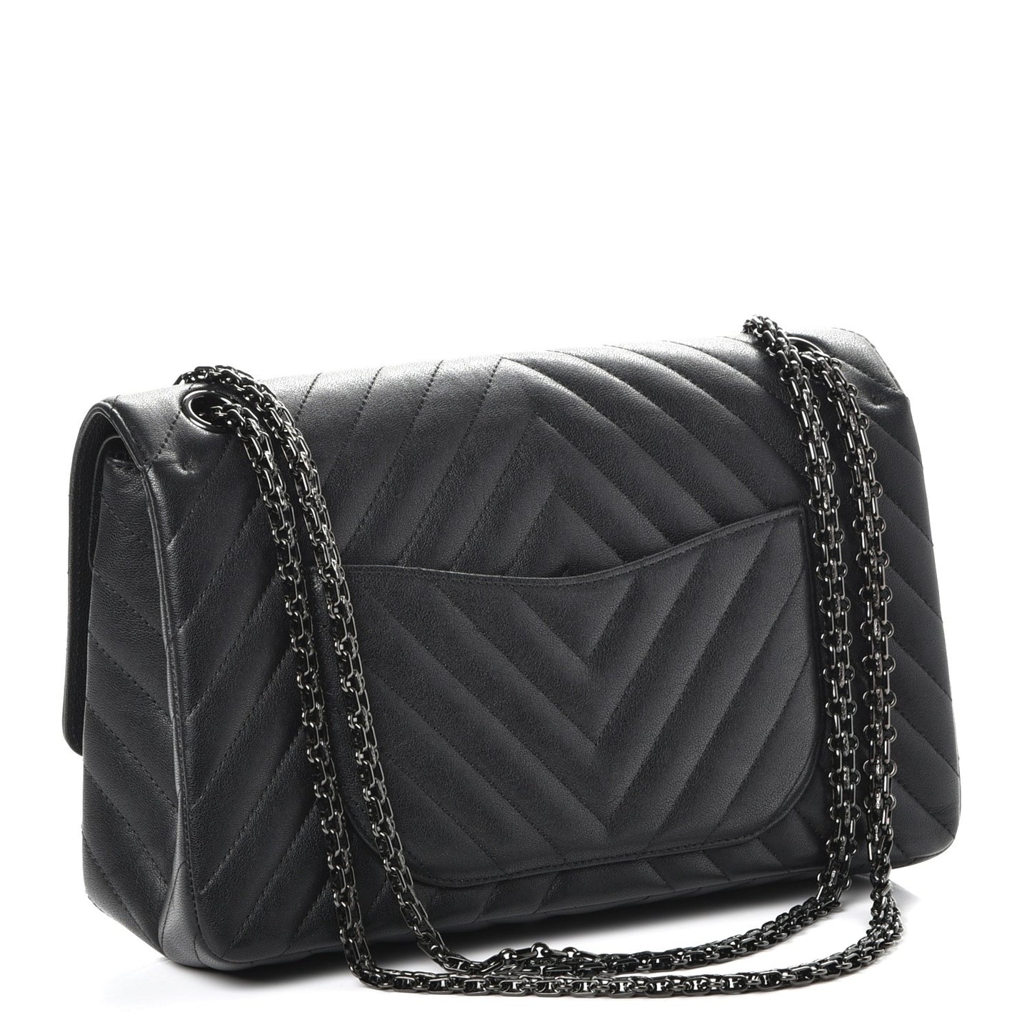 Sheepskin Chevron Quilted 2.55 Reissue 226 Flap So Black