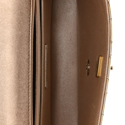 Chanel Mirror Calfskin Metallic Calfskin Medium Hollywood Boulevard Flap With Star Coin Purse Light Gold 5 of 11