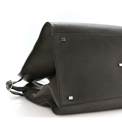 The Row Polished Saddle Calfskin Soft Margaux 17 Koala Grey 7 of 8