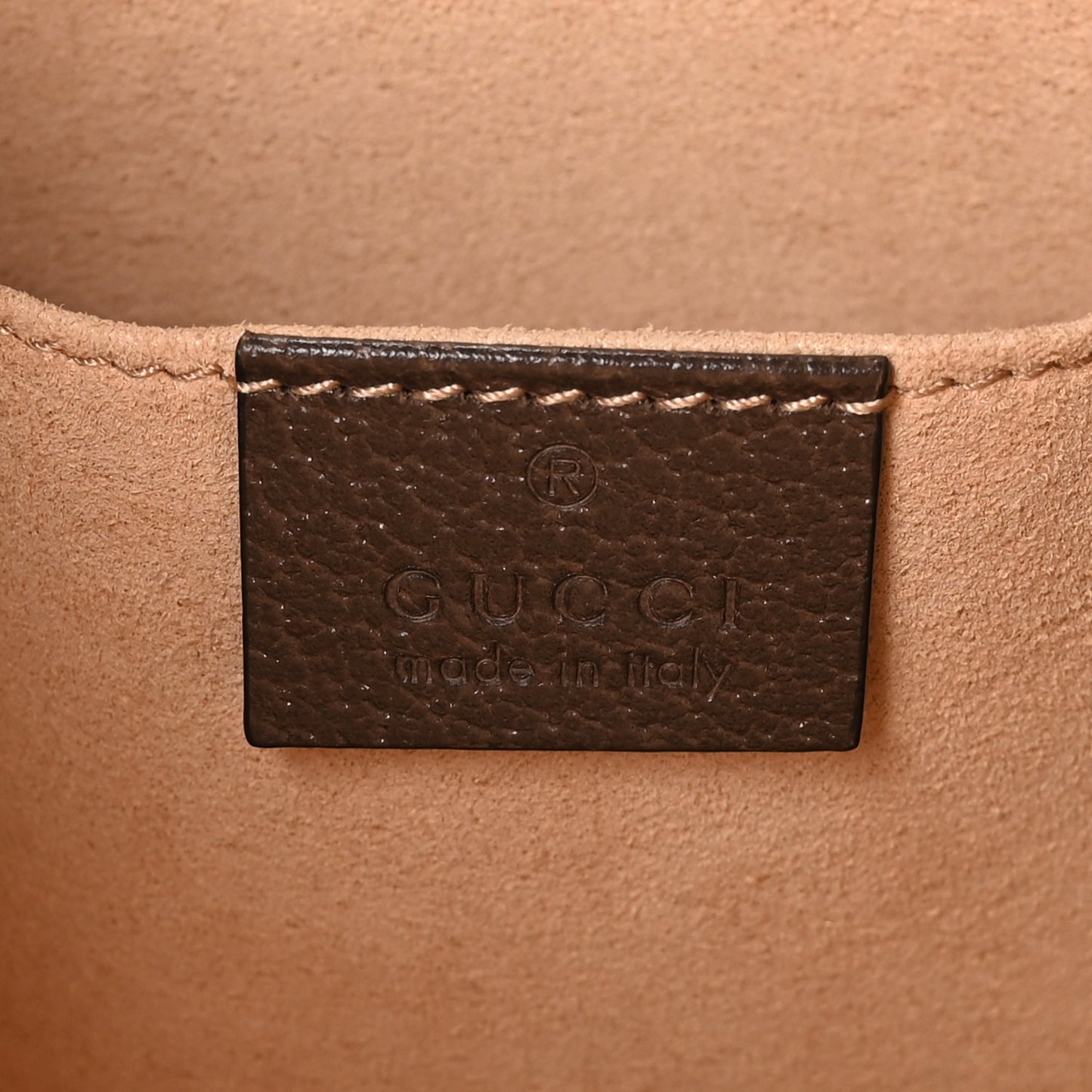 GG Supreme Monogram Web Ophidia Pouch Brown