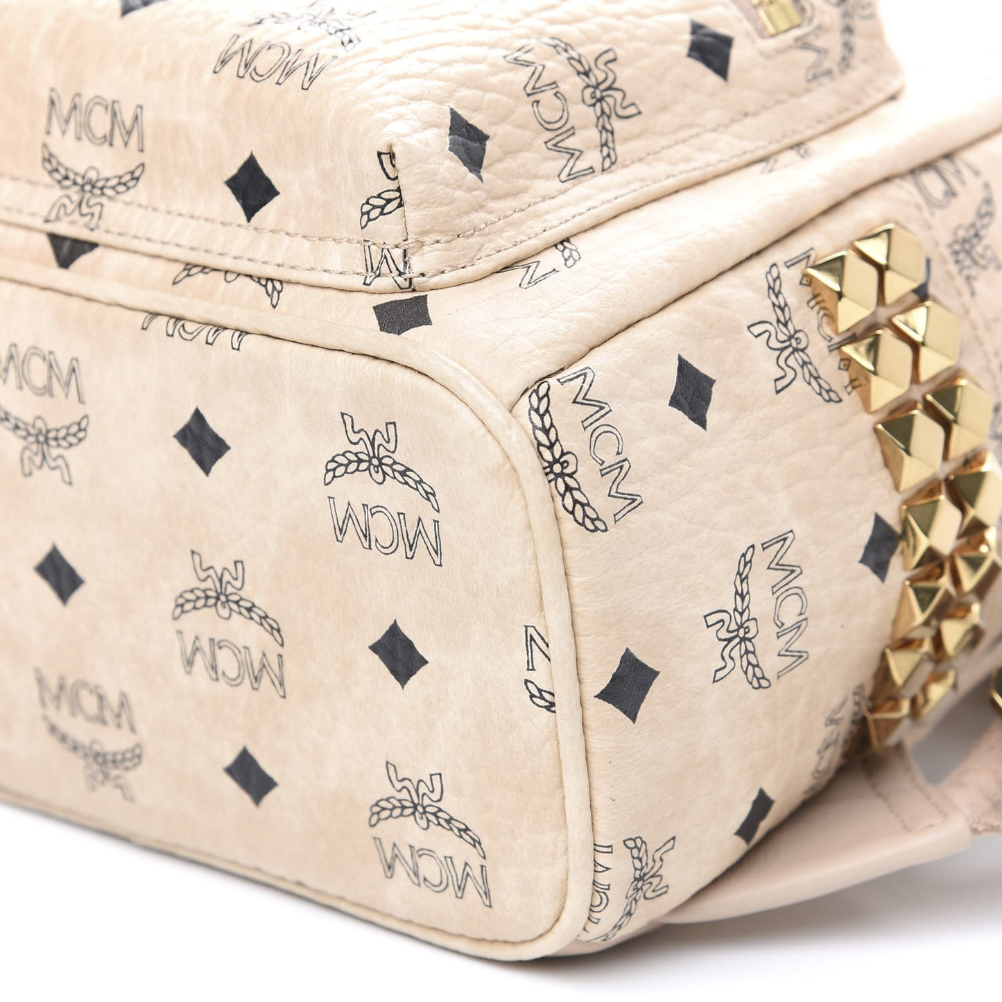 Visetos Side Stud Mini Stark Backpack Beige