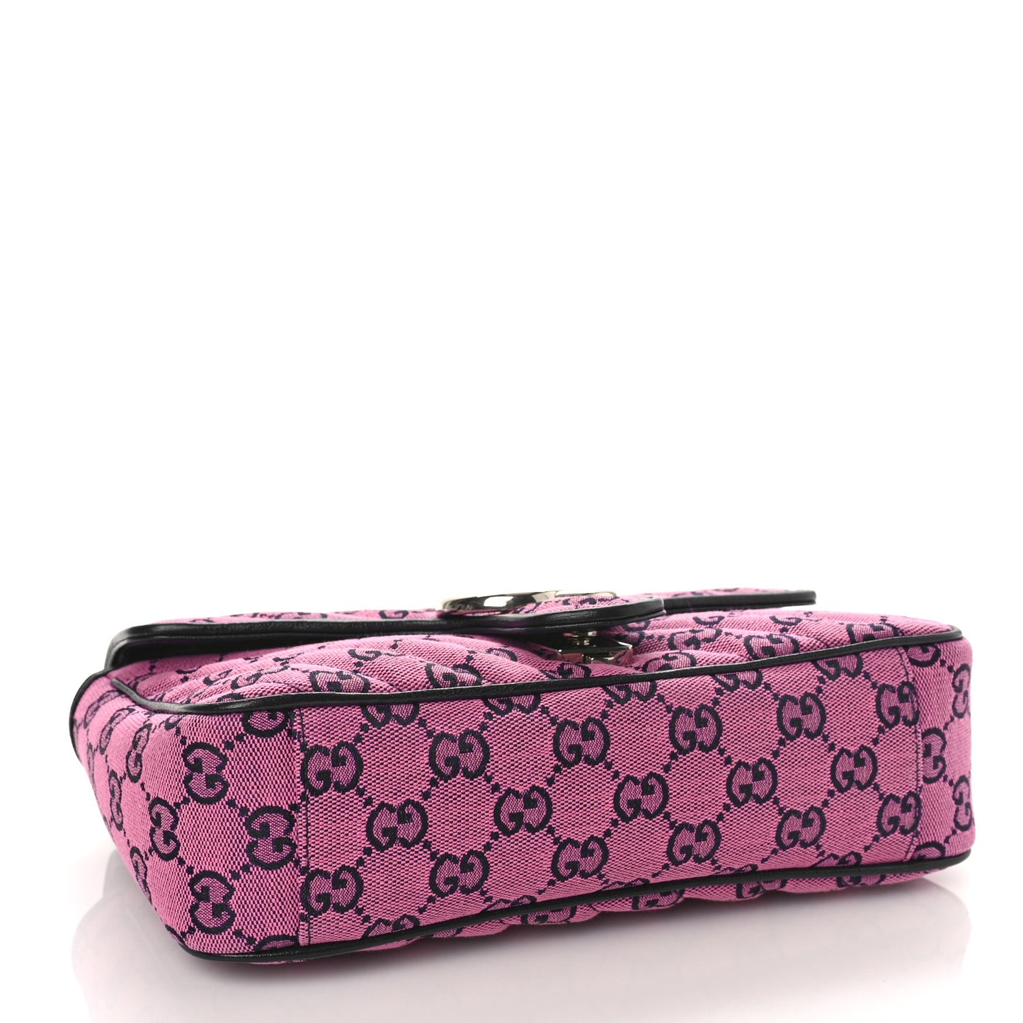 Monogram Multicolor Matelasse Diagonal Small GG Marmont Shoulder Bag Pink Blue