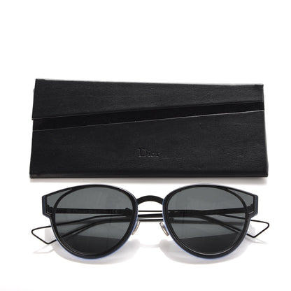 Christian Dior Sculpt Cat Eye Sunglasses Black Gray 7 of 7