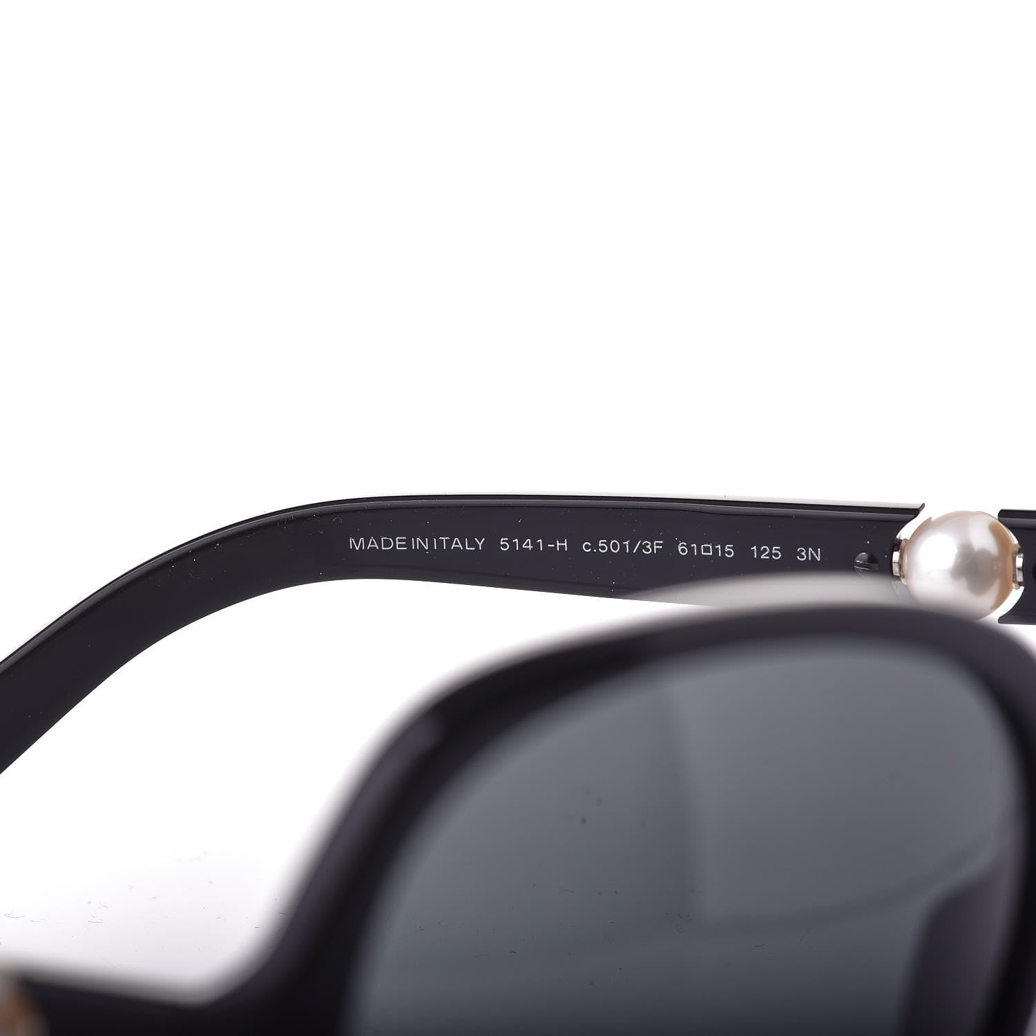 Chanel Pearl Sunglasses 5141-H Black 6 of 8