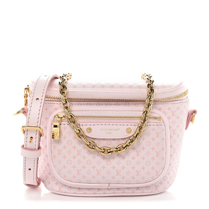 Louis Vuitton Calfskin Minigram Mini Bumbag  Light Bliss 1 of 10