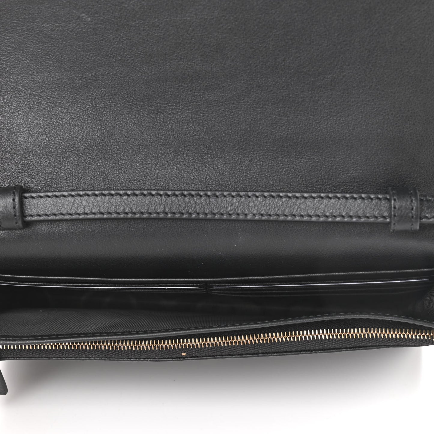 Microguccissima Crossbody Wallet Black