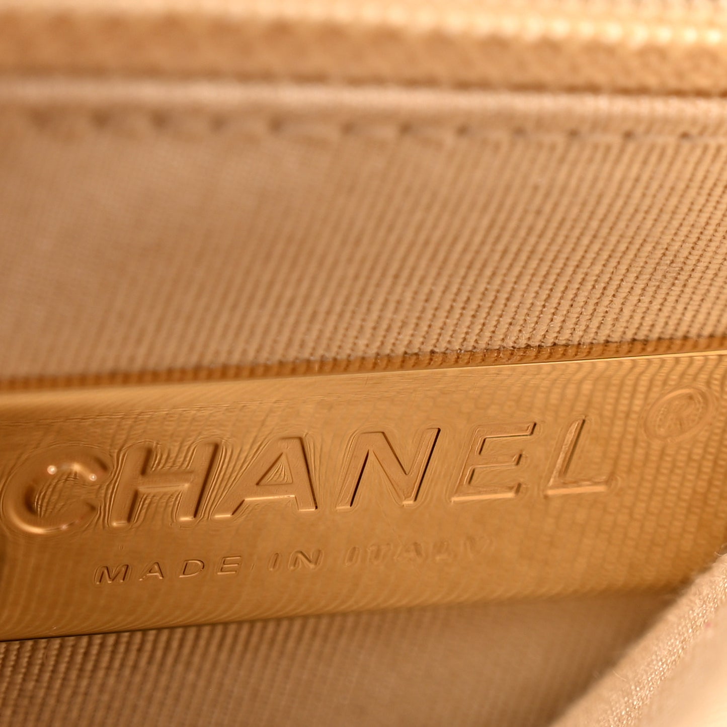 Goatskin Quilted Medium Chanel 19 Flap Light Beige