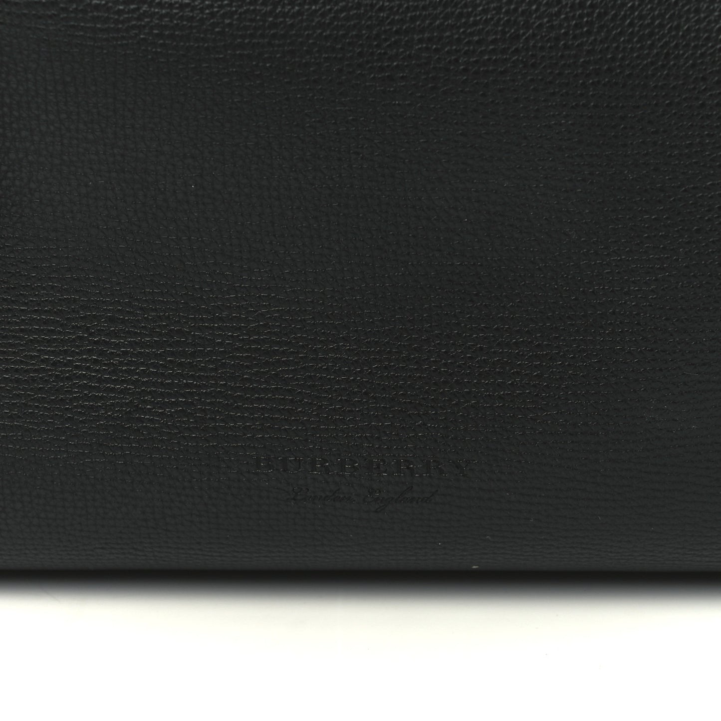 Grainy Calfskin Haymarket Check Medium Reversible Tote Black