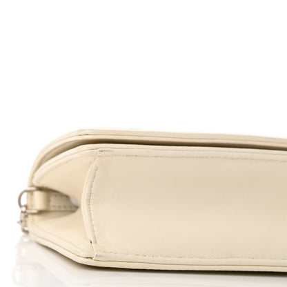 Christian Dior Lambskin Sequin Micro Diorama Flap Bag White 8 of 9
