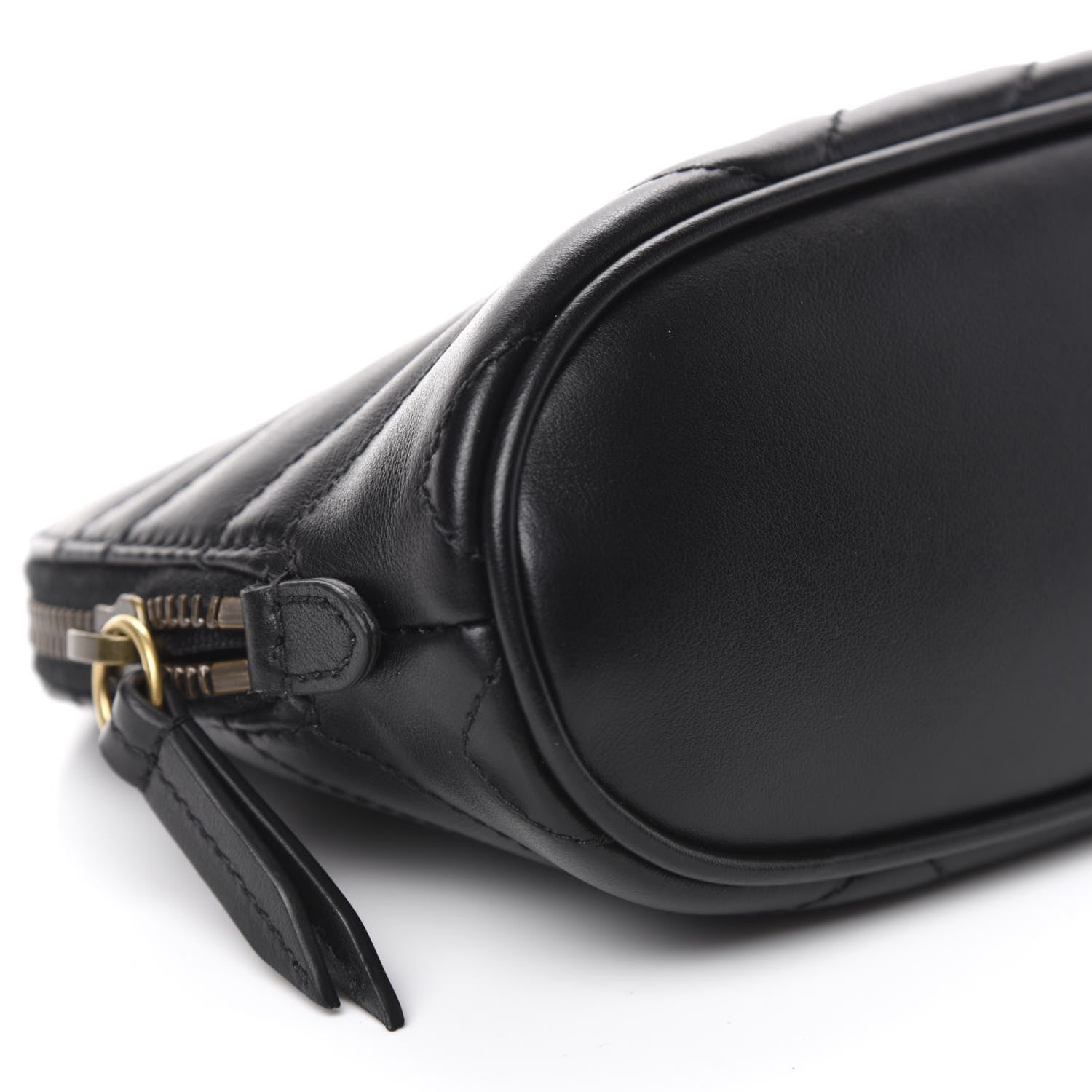Gucci Calfskin Matelasse Large GG Marmont Pouch Cosmetic Case Black 8 of 9