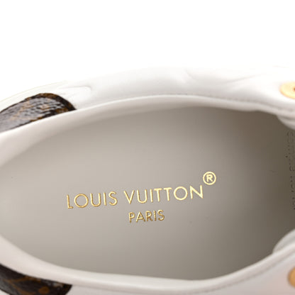Louis Vuitton Lambskin Embossed Monogram Time Out Sneakers 36 White 16 of 20