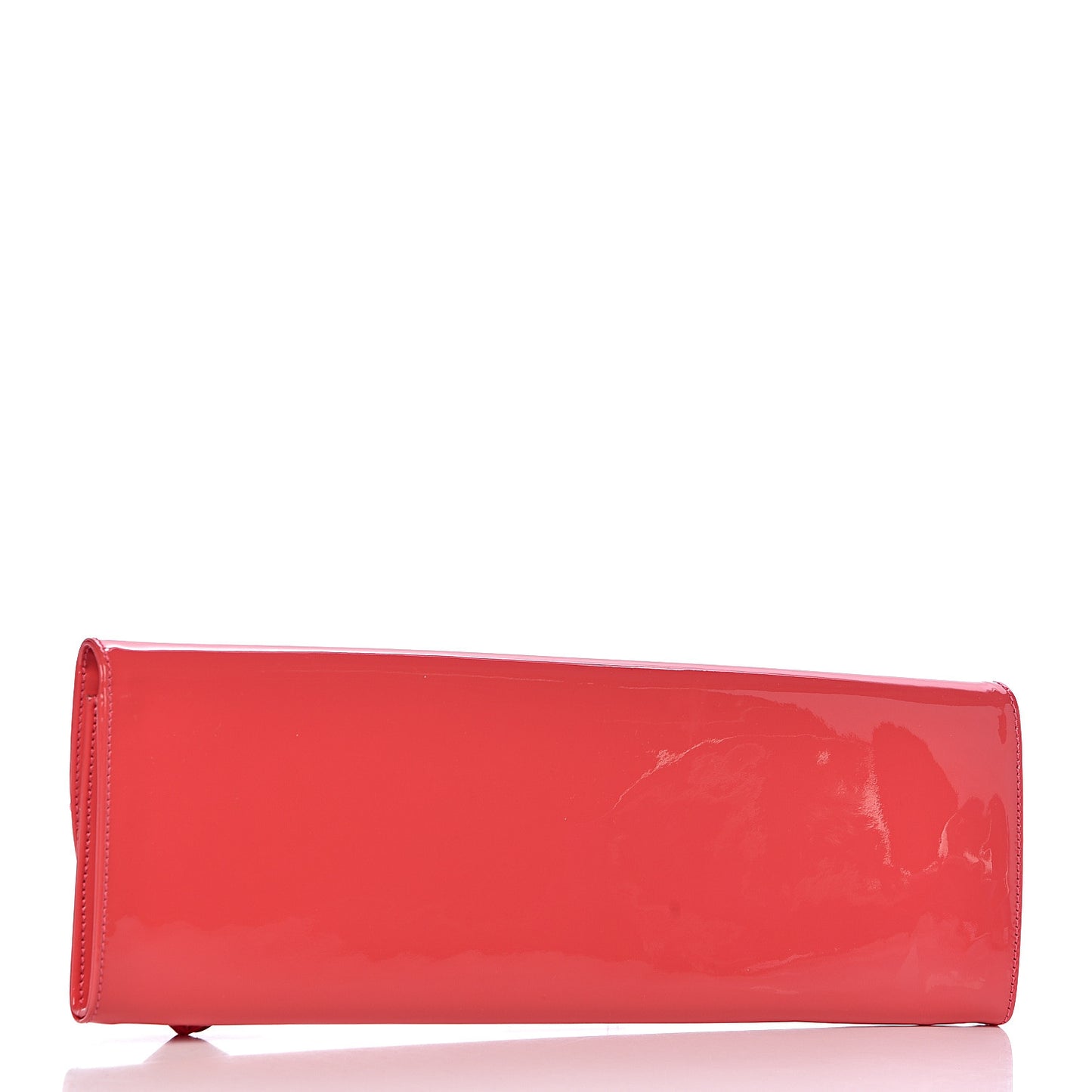 Patent Spikes Pigalle Clutch Framboisine