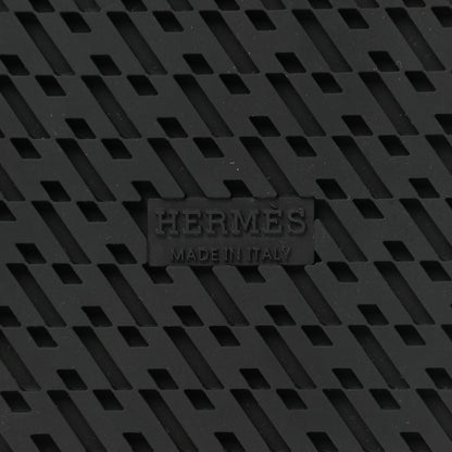 Hermes Suede Goatskin Woolskin Womens Chypre Sandals 36 Bleu Pinede 7 of 9