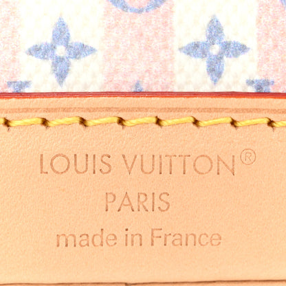 Louis Vuitton Minigram LV Stamp Nano Noe Blue 6 of 10