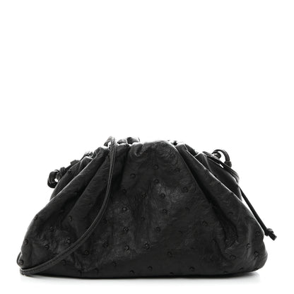 Bottega Veneta Ostrich The Mini Pouch Fondente 1 of 10