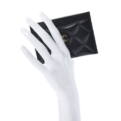 Chanel Lambskin Quilted Card Holder Black 2 of 10
