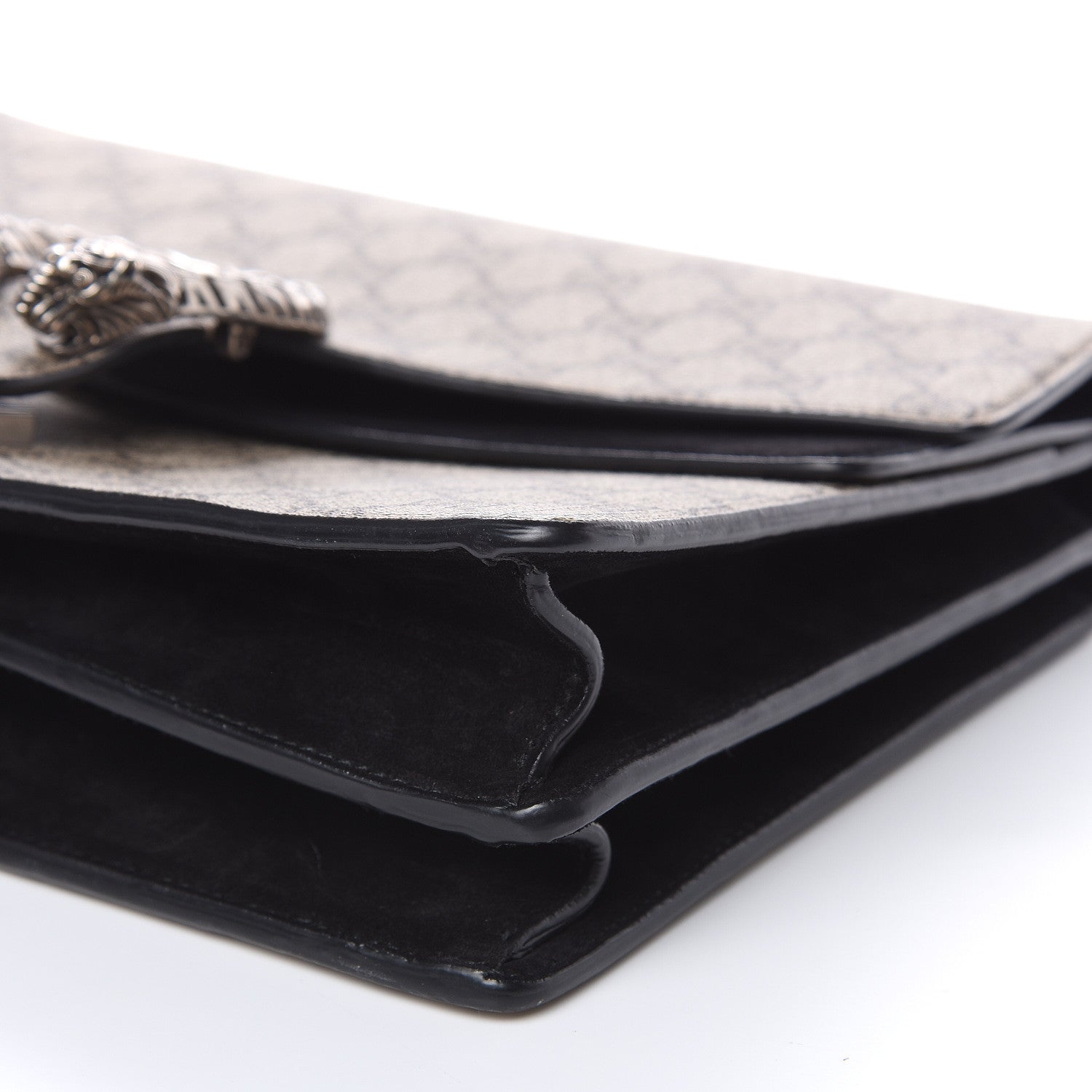 Gucci GG Supreme Monogram Medium Dionysus Shoulder Bag Black 9 of 12