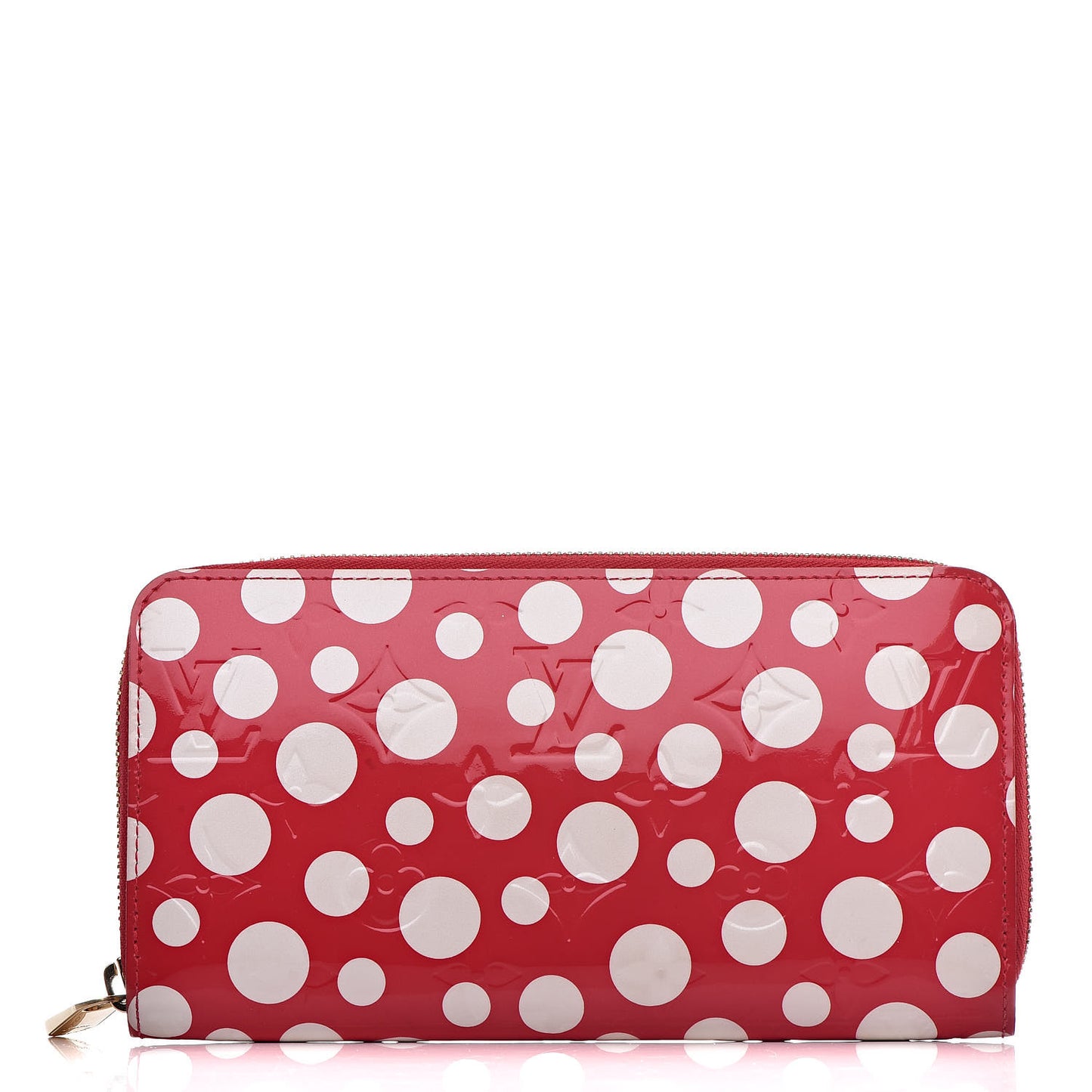 Vernis Kusama Infinity Dots Zippy Wallet Red