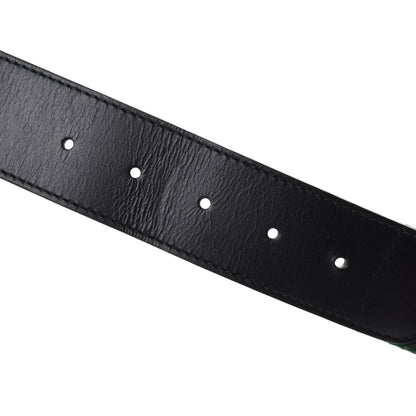 Gucci Calfskin Web Interlocking G Belt 100 40 Black 3 of 6