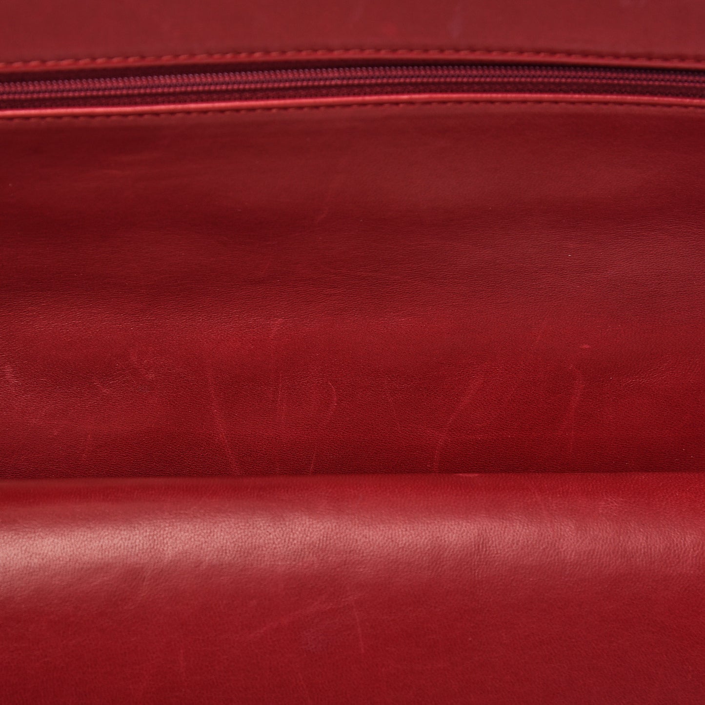 Patent Quilted Maxi Double Flap Red