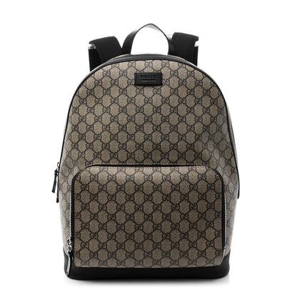 Gucci GG Supreme Monogram Medium Backpack Black 1 of 10