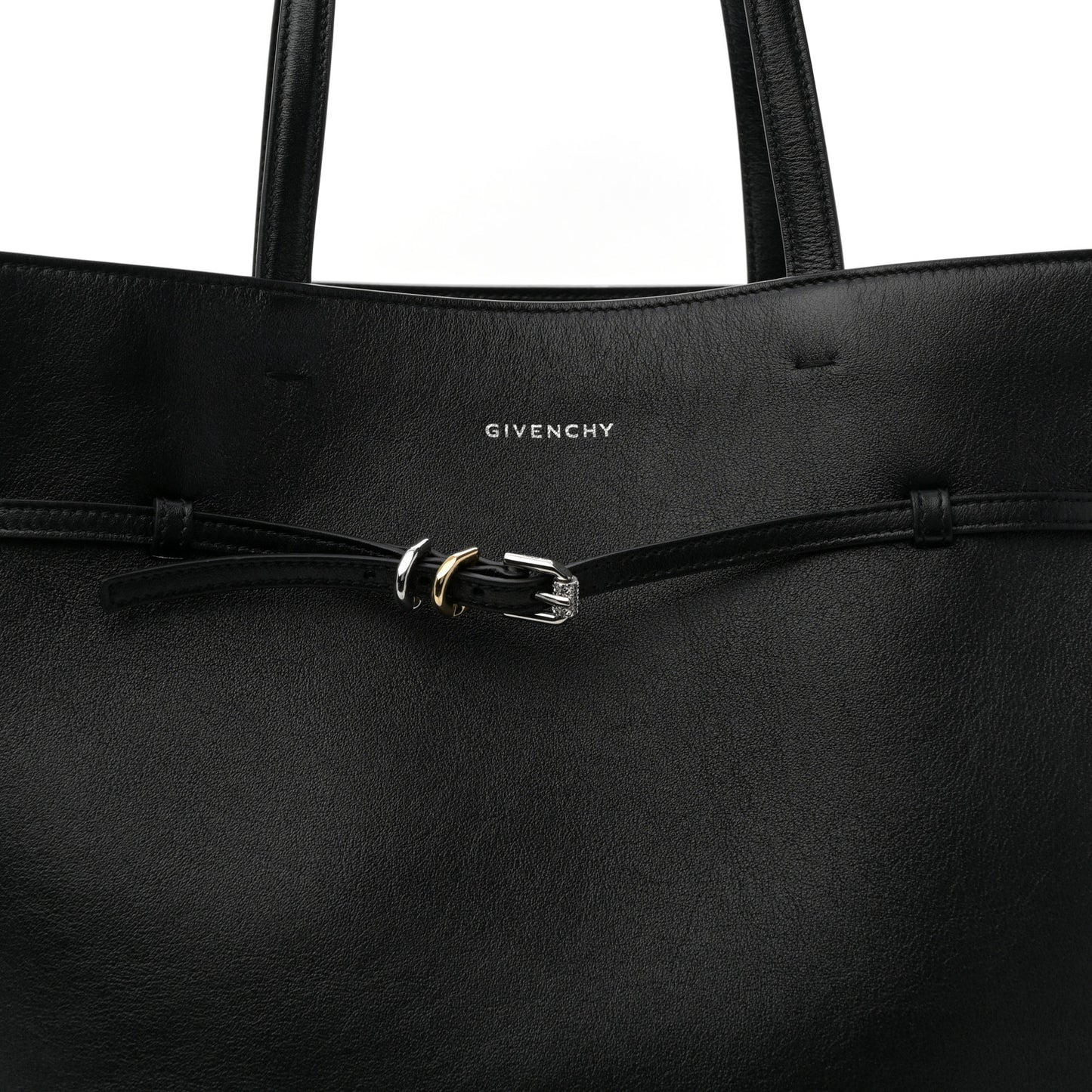 Calfskin Voyou Large North South Tote Black