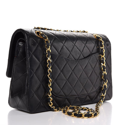 Chanel Lambskin Quilted Medium Double Flap Black 4 of 9
