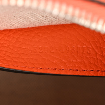 Gucci Piuma Calfskin Jumbo GG Embossed Mini Duffle Bag Good Orange 7 of 10