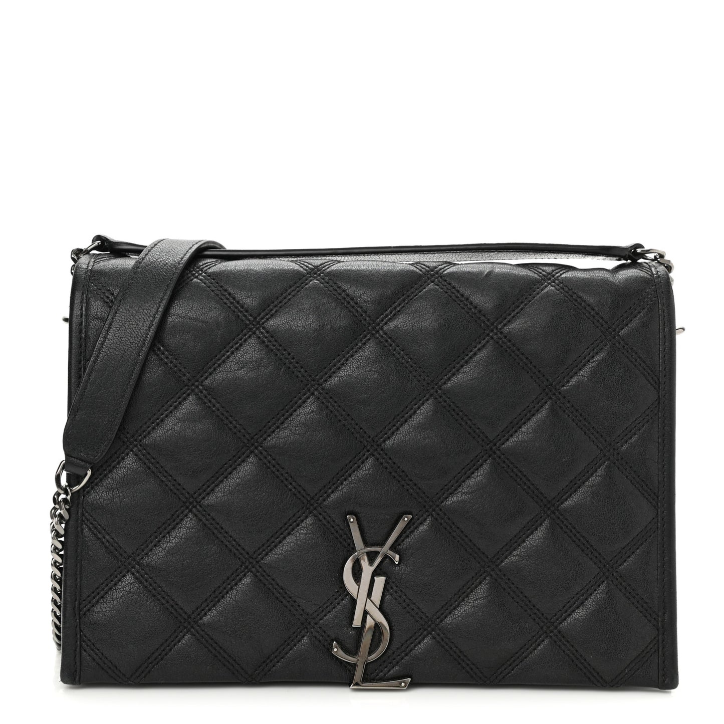 Lambskin Quilted Mini Becky Chain Bag Black