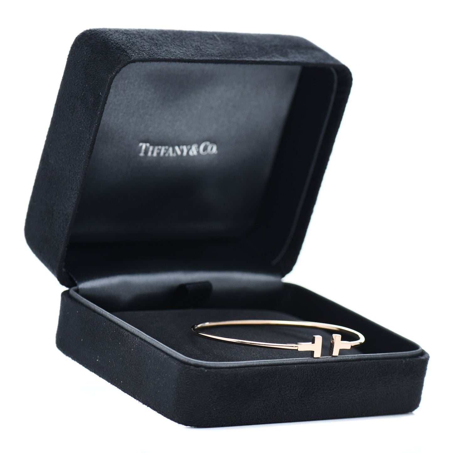 18K Rose Gold Narrow T Wire Bracelet
