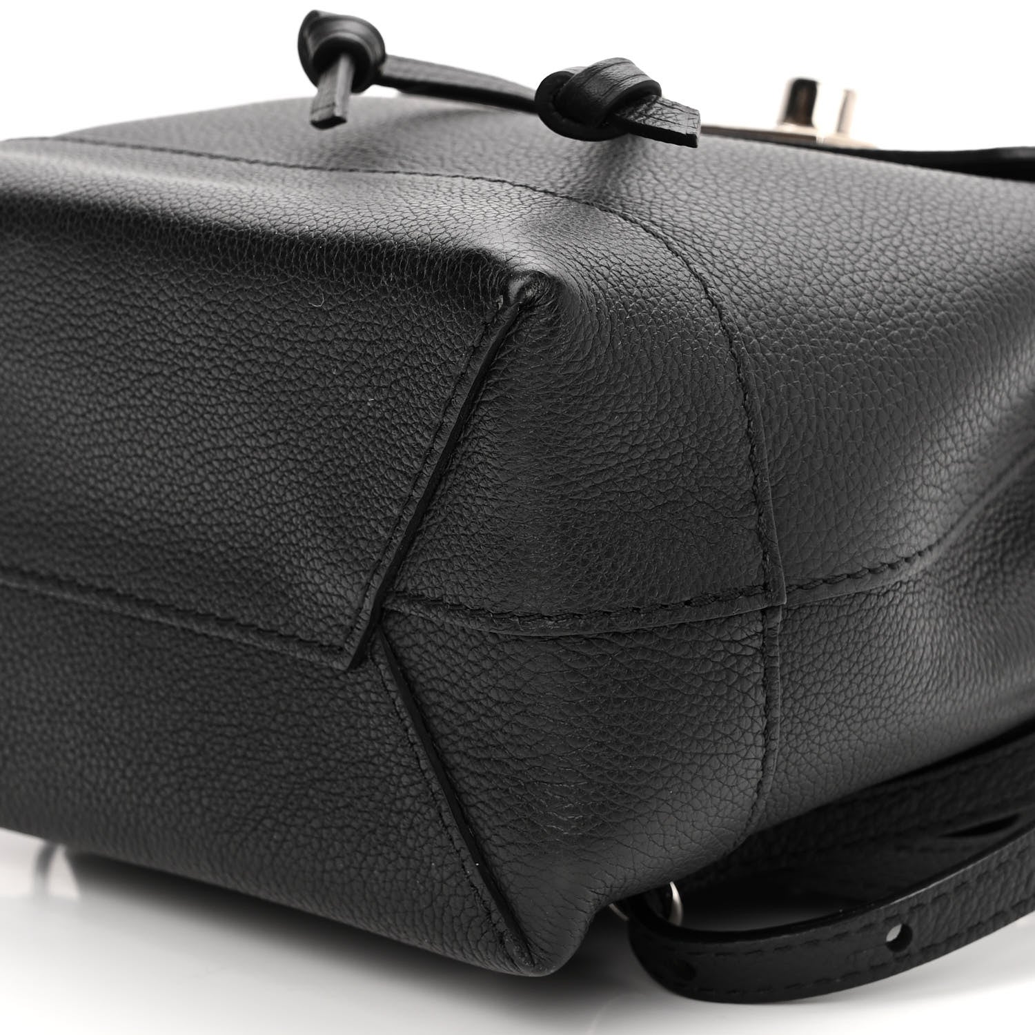 Louis Vuitton Calfskin Lockme Mini Backpack Black 9 of 9