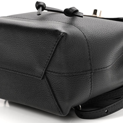 Louis Vuitton Calfskin Lockme Mini Backpack Black 9 of 9