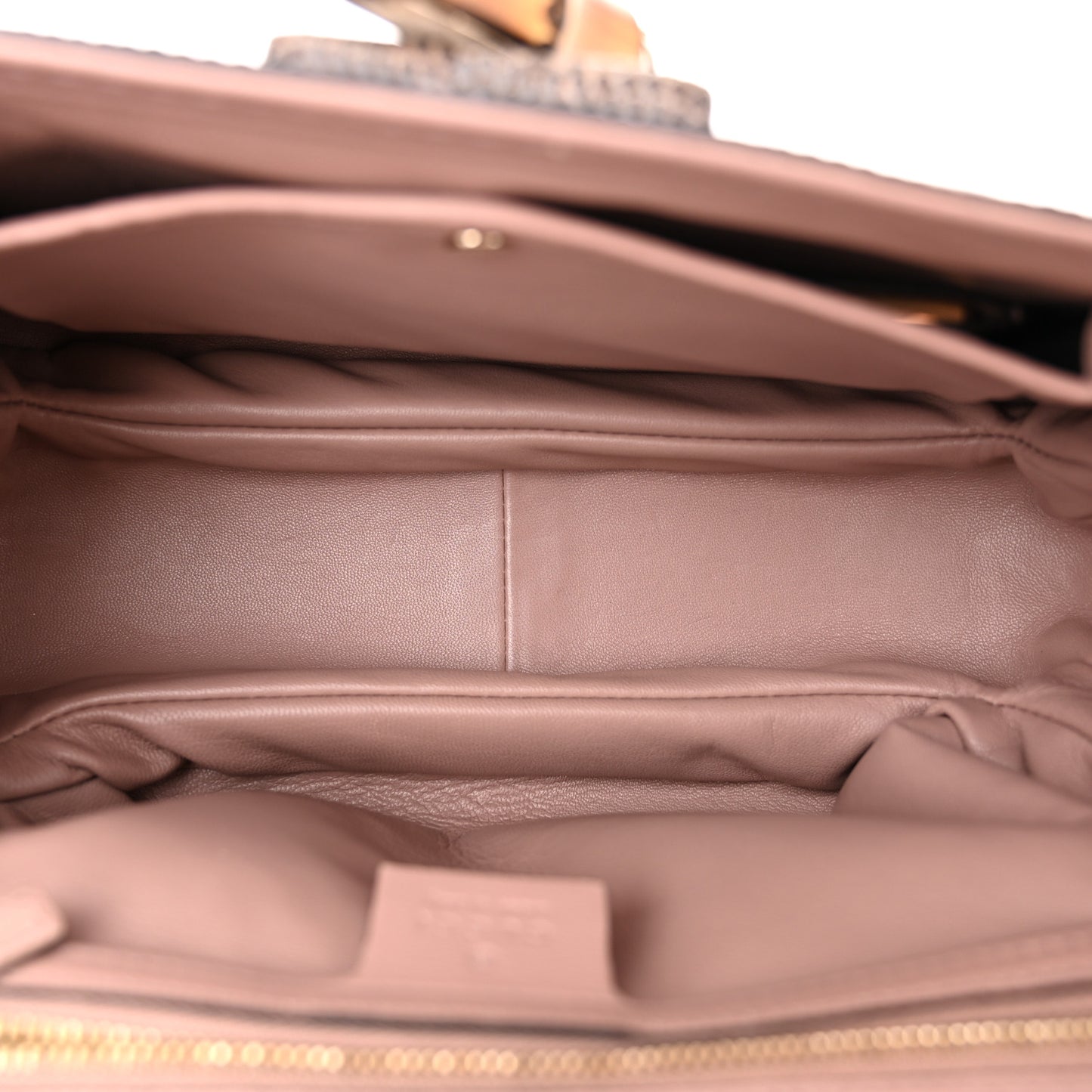 Lizard Medium New Bamboo Top Handle Bag Pink