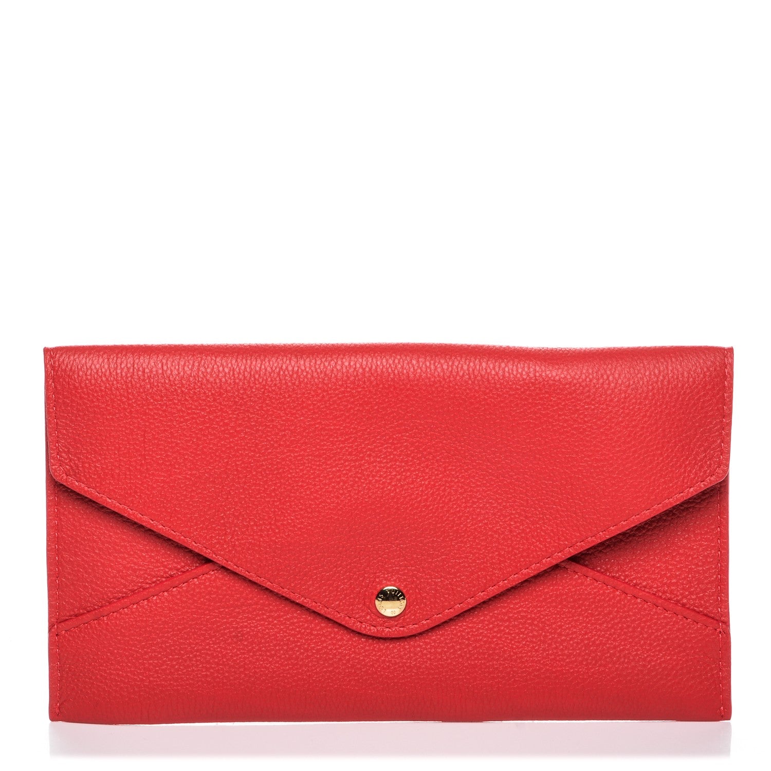 Louis Vuitton Veau Cachemire Envelope Pouch Red 1 of 7