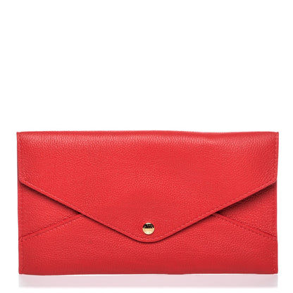 Louis Vuitton Veau Cachemire Envelope Pouch Red 1 of 7