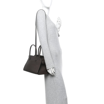 The Row Grained Calfskin Soft Margaux 10 Bag Deep Brown 2 of 10