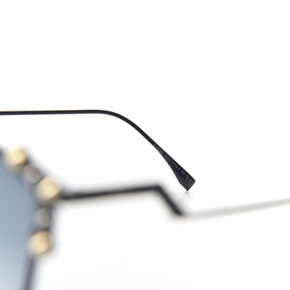 Fendi Geometric Dots Sunglasses FF 0261/S Dark Blue 5 of 7