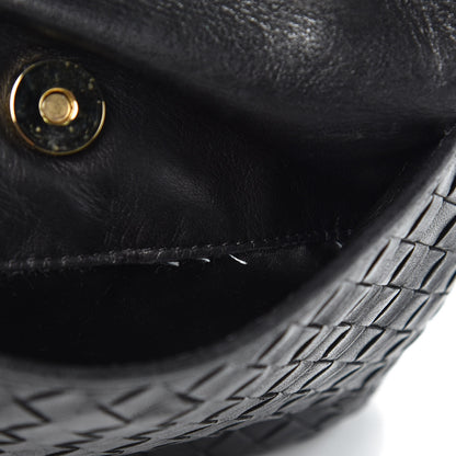 Bottega Veneta Nappa Intrecciato Drawstring Bucket Bag Black 8 of 11