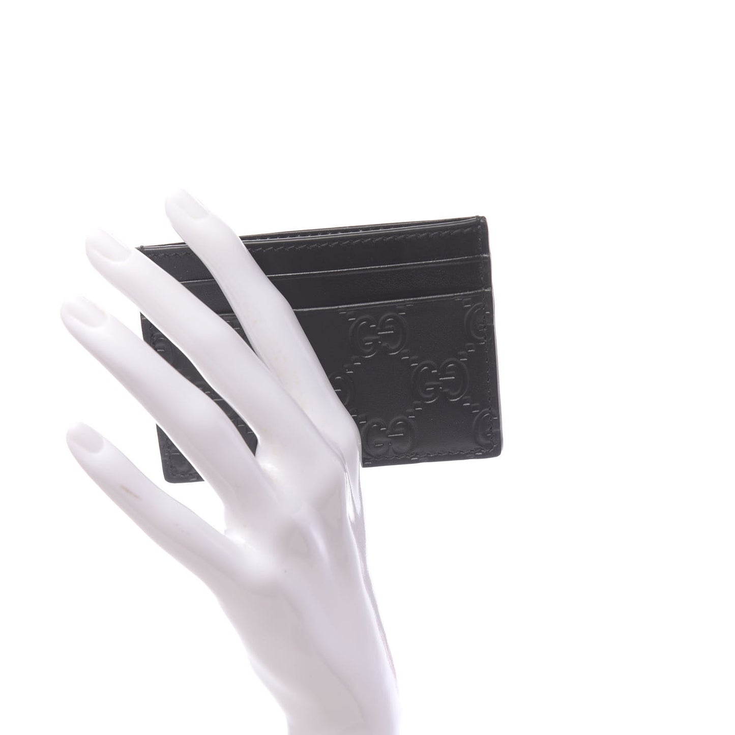 Guccissima Card Holder Black