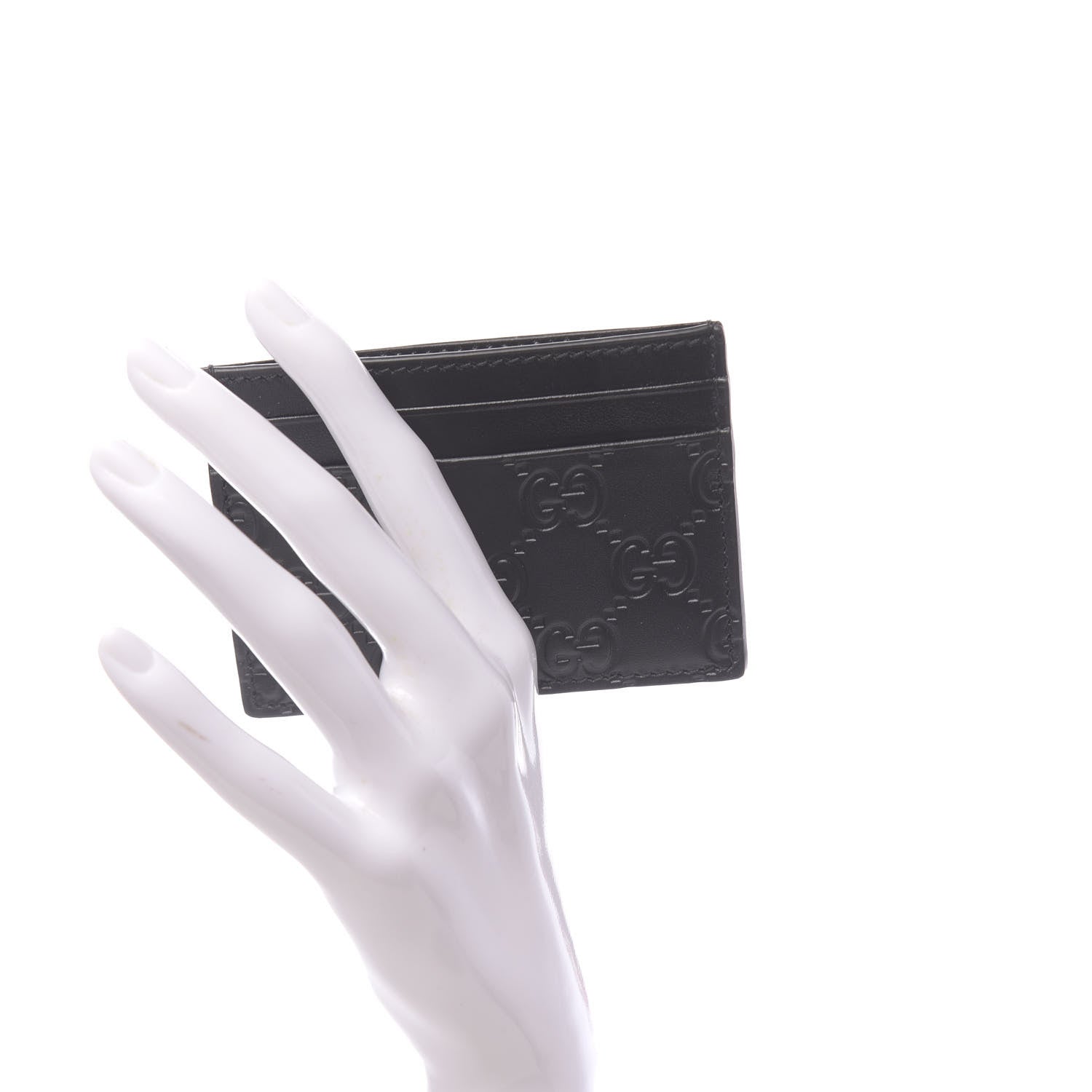 Gucci Guccissima Card Holder Black 2 of 6